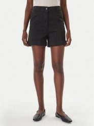 BOSS Szorty materiałowe C_Tanessa-D 50556391 Czarny Regular Fit. Czarne szorty Boss, bez wzorów, z bawełny. Za 399.99 zł.