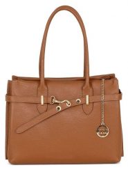 Mia Tomazzi Skórzana torebka "Zoagli" w kolorze jasnobrązowym - 34 x 25 x 13 cm rozmiar: onesize. Brązowe torebki klasyczne Mia Tomazzi, bez wzorów, z materiału, bez dodatków. Za 384.71 zł.