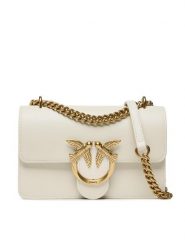 Pinko Torebka Love One Mini Dc PE 23 PRR 100074 A0F1 Écru. Torebki klasyczne Pinko, bez wzorów, ze skóry, bez dodatków. Za 989.99 zł.