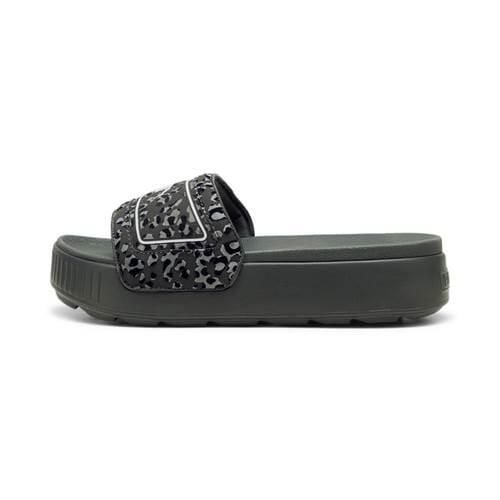 Klapki damskie Puma Karmen Slide. Klapki Puma, bez wzorów, z materiału, bez obcasa. Za 153.99 zł.