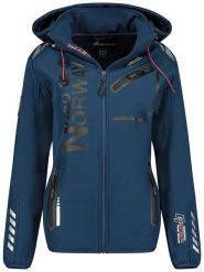 Geographical Norway Kurtka softshellowa "Reine" w kolorze granatowym rozmiar: S. Niebieskie kurtki sportowe Geographical Norway, s, bez wzorów, bez kaptura, outdoorowe. Za 226.45 zł.