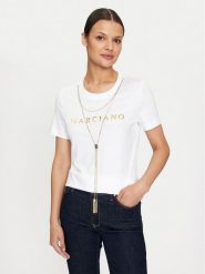Marciano Guess T-Shirt Olivia 4YGI16 6138A Biały Regular Fit. Białe t-shirty Marciano Guess, l, z aplikacjami, z bawełny, bez kołnierzyka, bez ramiączek. Za 179.99 zł.