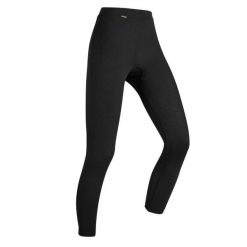 Legginsy termoaktywne narciarskie damskie Wedze BL 100. Czarne legginsy WED'ZE, m, bez wzorów, z dzianiny. Za 29.99 zł.