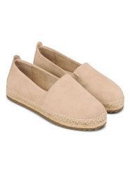 Marc O´Polo Skórzane espadryle w kolorze beżowym rozmiar: 38. Brązowe espadryle bez wzorów, ze skóry, bez obcasa, bez zapięcia. Za 294.97 zł.