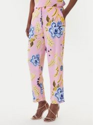 LOLA CASADEMUNT Spodnie materiałowe LS2614023 Różowy Slim Fit. Czerwone spodnie materiałowe LOLA CASADEMUNT, xl, bez wzorów, z materiału. Za 459.99 zł.