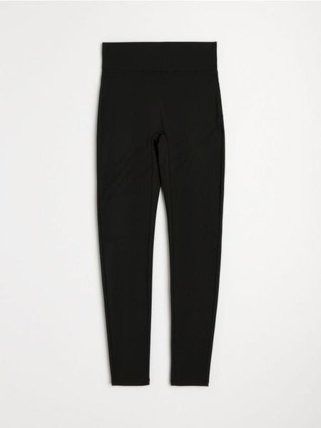 Legginsy sportowe Active - czarny. Czarne legginsy Sinsay, l, bez wzorów, na fitness i siłownię. Za 39.99 zł.