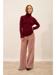 Just Cashmere Kaszmirowy golf "Lexie" w kolorze bordowym rozmiar: M. Czerwone golfy Just Cashmere, m, bez wzorów, z kaszmiru, bez ramiączek. Za 413.99 zł.