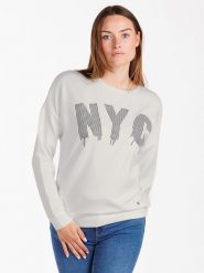 KEY LARGO Bluza "Brooklyn" w kolorze białym rozmiar: L. Białe bluzy KEY LARGO, l, bez wzorów, bez kaptura. Za 88.02 zł.
