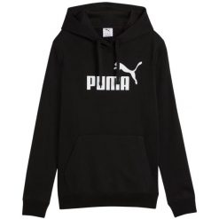 Bluza damska Puma ESS No.1 Logo Hoodie. Białe bluzy Puma, uniwersalny, bez wzorów, z kapturem. Za 159.00 zł.