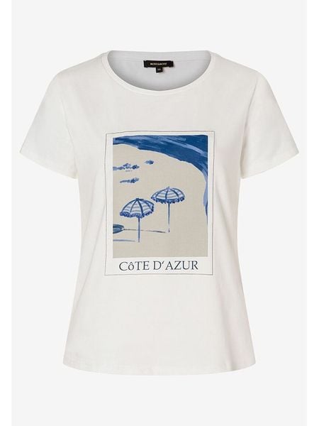 More & More Koszulka w kolorze białym rozmiar: 40. Białe bluzki More & More, bez wzorów, z bawełny, bez kołnierzyka, bez ramiączek. Za 104.99 zł.