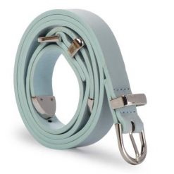 ACCCESSORIES 1W2-017-SS19 Niebieski. Niebieskie paski ACCCESSORIES, bez wzorów, ze skóry ekologicznej. Za 29.99 zł.