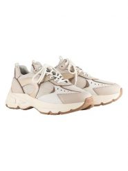 Högl Skórzane sneakersy "Faith" w kolorze beżowym rozmiar: 38,5. Brązowe trampki Högl, bez wzorów, z materiału, bez zapięcia. Za 303.06 zł.