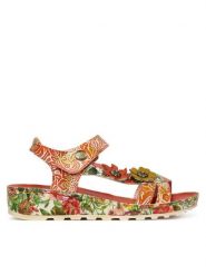 Laura Vita Sandały Brcyano 02 Czerwony. Czerwone sandały Laura Vita, bez wzorów, ze skóry, bez obcasa, na płaskiej podeszwie, bez zapięcia. Za 409.99 zł.