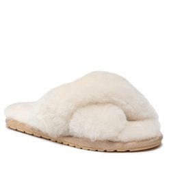 Kapcie EMU Australia. Brązowe obuwie domowe EMU Australia, bez wzorów, bez zapięcia. Za 299.99 zł.