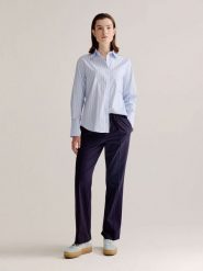 Josephine & Co Spodnie "Ludo" w kolorze granatowym rozmiar: 36. Niebieskie spodnie materiałowe Josephine & Co, na co dzień, bez wzorów, z materiału. Za 239.99 zł.