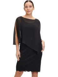 Vera Mont Sukienka w kolorze czarnym rozmiar: 38. Czarne sukienki Vera Mont, bez wzorów, z koronki, bez kołnierzyka, bez ramiączek, midi. Za 207.88 zł.