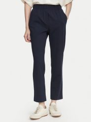 Weekend Max Mara Spodnie materiałowe Elfo 2625786011 Granatowy Regular Fit. Niebieskie spodnie materiałowe Weekend Max Mara, l, bez wzorów, z bawełny. Za 789.99 zł.