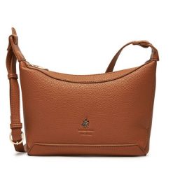 Torebka Beverly Hills Polo Club. Brązowe listonoszki Beverly Hills Polo Club, bez wzorów, bez dodatków. Za 199.99 zł.