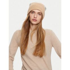 Czapka Liu Jo. Brązowe czapki Liu Jo, bez wzorów. Za 399.99 zł.