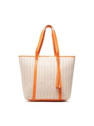 DeeZee Torebka MDS-D-061-25-01 Beżowy. Brązowe shopper DeeZee, bez wzorów, z tworzywa sztucznego, bez dodatków. Za 83.98 zł.