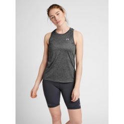Damska koszulka typu tank top Newline Running. Szare koszulki sportowe Newline, bez wzorów, bez ramiączek, do biegania. Za 140.00 zł.