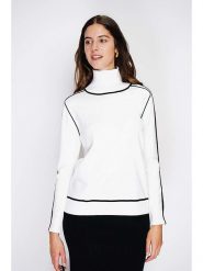 William de Faye Golf w kolorze białym rozmiar: 36. Białe golfy William de Faye, bez wzorów, z kaszmiru, bez ramiączek. Za 130.99 zł.