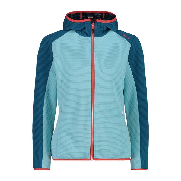 Bluza damska z kapturem CMP. Czerwone bluzy CMP, xs, bez wzorów, z materiału, z kapturem. Za 308.50 zł.