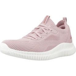 Kapcie SKECHERS BOBS GEO LITE Rose. Czerwone obuwie domowe Skechers, bez wzorów, z tkaniny, bez zapięcia. Za 281.99 zł.
