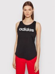 Adidas Top Essentials Logo GL0566 Czarny Regular Fit. Czarne topy Adidas, s, bez wzorów, z bawełny, bez kołnierzyka, bez ramiączek. Za 59.99 zł.