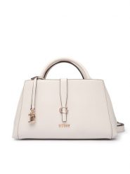 Guess Torebka Carrie HWVG98 96060 Écru. Torebki klasyczne Guess, z aplikacjami, ze skóry, bez dodatków. Za 639.99 zł.