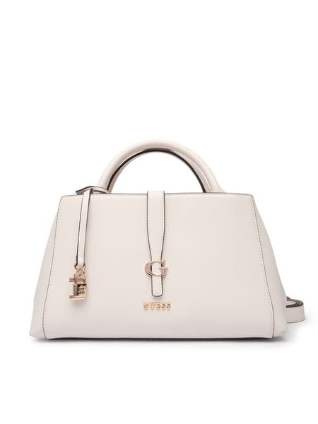 Guess Torebka Carrie HWVG98 96060 Écru. Torebki klasyczne Guess, z aplikacjami, ze skóry, bez dodatków. Za 639.99 zł.