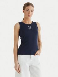 JOOP! Top 58 JW243JE423 30042835 Granatowy Regular Fit. Niebieskie topy Joop!, bez wzorów, z bawełny, bez kołnierzyka, bez ramiączek. Za 239.99 zł.