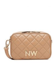 Nine West Torebka CEO-Greenwich-Glam-LX7669 Beżowy. Brązowe listonoszki Nine West, bez wzorów, z materiału, bez dodatków. Za 279.99 zł.