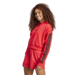 Bluza z kapturem damska ADIDAS Gym & Pilates. Bluzy Adidas, s, bez wzorów, z bawełny, z kapturem. W wyprzedaży za 159.99 zł.