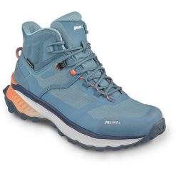 Buty sportowe damskie MEINDL Tahoma Lady Mid GTX z membraną Gore-Tex. Niebieskie trekkingi Meindl, z gore-texu, trekkingowe. Za 999.90 zł.