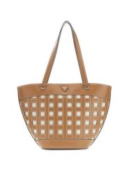 Guess Torebka 182879 Brązowy. Brązowe shopper Guess, z aplikacjami, bez dodatków. Za 674.99 zł.