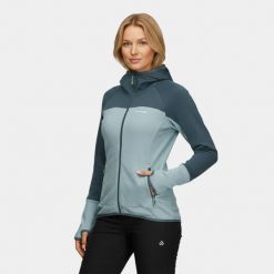 Bluza damska elastyczna Alpinus UBA. Niebieskie bluzy Alpinus, xl, bez wzorów, z elastanu, bez kaptura. Za 279.00 zł.