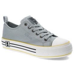 Niebieskie Trampki Big Star Damskie Stylowe Buty. Niebieskie trampki Big Star, bez wzorów, bez zapięcia. Za 149.00 zł.