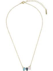 Otazu Pozłacany naszyjnik z kryształami Swarovski - dł. 42 cm rozmiar: onesize. Niebieskie naszyjniki Otazu, z kryształem, pozłacane. Za 130.99 zł.