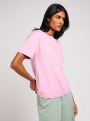 LEE DAMSKA KOSZULKA LEE RELAXED CREW TEE SUGAR LILAC 112350207. Bluzki Lee, s, bez wzorów, bez kołnierzyka, bez ramiączek. Za 89.99 zł.