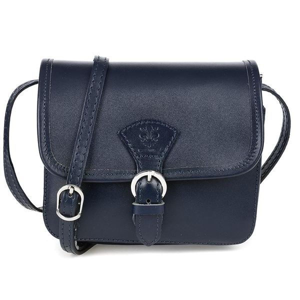 Listonoszka skórzana BELTIMORE K66 granatowa. Torebki klasyczne bez wzorów, ze skóry, bez dodatków. Za 129.90 zł.