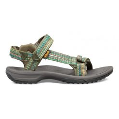 Sandały damskie Teva Terra Fi Lite. Zielone sandały Teva, bez wzorów, sportowe, bez obcasa, bez zapięcia. Za 371.99 zł.