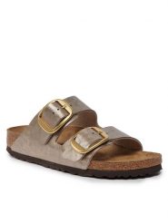 Birkenstock Klapki Arizona 1020882 Brązowy. Brązowe klapki Birkenstock, bez wzorów, ze skóry, bez obcasa. Za 539.99 zł.
