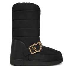 Śniegowce LOVE MOSCHINO. Czarne trapery i śniegowce Love Moschino. Za 699.99 zł.