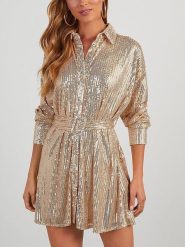 Milan Kiss Sukienka w kolorze złotym rozmiar: M. Żółte sukienki Milan Kiss, m, bez wzorów, z tkaniny, bez kołnierzyka, bez ramiączek, mini. Za 226.24 zł.