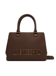 LOVE MOSCHINO Torebka JC4022PP1NKD0301 Brązowy. Brązowe torebki klasyczne Love Moschino, bez wzorów, ze skóry, bez dodatków. Za 1,039.00 zł.