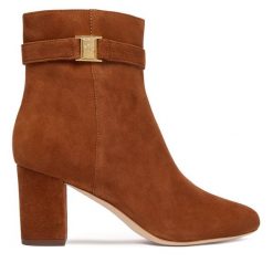 Botki LAUREN RALPH LAUREN. Brązowe botki Lauren Ralph Lauren, bez wzorów, bez obcasa, na słupku, bez zapięcia. Za 1,199.00 zł.