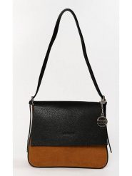Mia Tomazzi Skórzana torebka "Viminale" w kolorze czarno-jasnobrązowym - 30 x 24 x 8 cm rozmiar: onesize. Brązowe torby na ramię Mia Tomazzi, bez wzorów, z materiału, na ramię, bez dodatków. Za 345.36 zł.