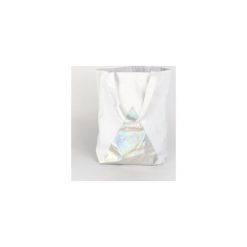 HOLOGRAM BAG - Biała. Białe torebki klasyczne Proudly designed, bez wzorów, z bawełny, duże, bez dodatków. Za 99.00 zł.