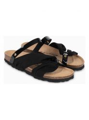 BACKSUN Klapki "Faripa" w kolorze czarnym rozmiar: 42. Czarne klapki Backsun, bez wzorów, z otwartym noskiem, bez obcasa. Za 130.99 zł.